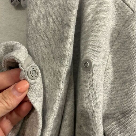 Zella Women's Shooting Star Drape Gray Cardigan Sweater Size S Open Front - Picture 4 of 16